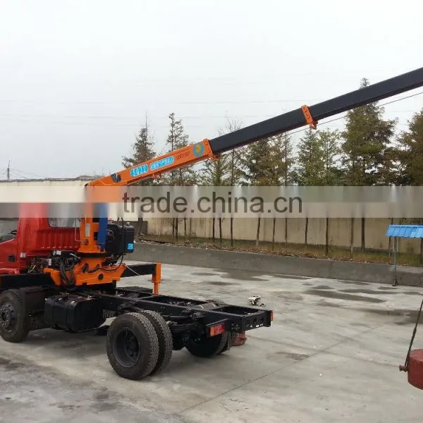 Hand Operated Lifting Equipment on Truck, Model No.: SQ3.2S3, 3.2ton Truck Crane With Telescopic Booms.