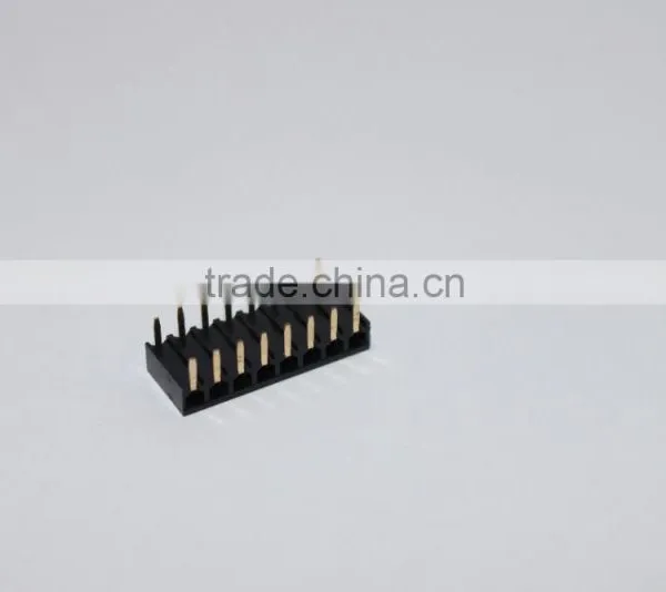 Female Header 2.54mm Single Row Dual Side Entry Right Angle 2~40 Pin photo-5
