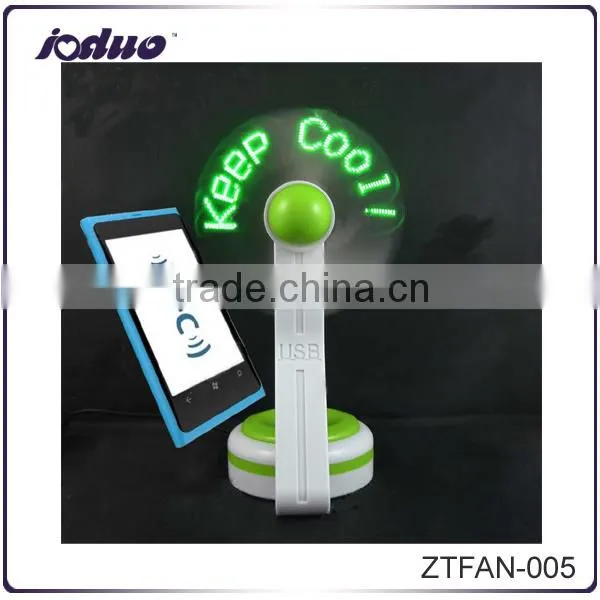 Summer 2016 LED Message Mini USB NFC Fan