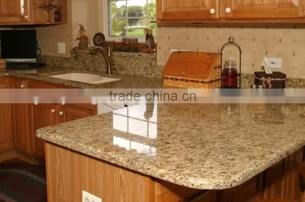 CUSTOM GRANITE KITCHEN COUNTERTOP, COLOR NEW VENETIAN GOLD