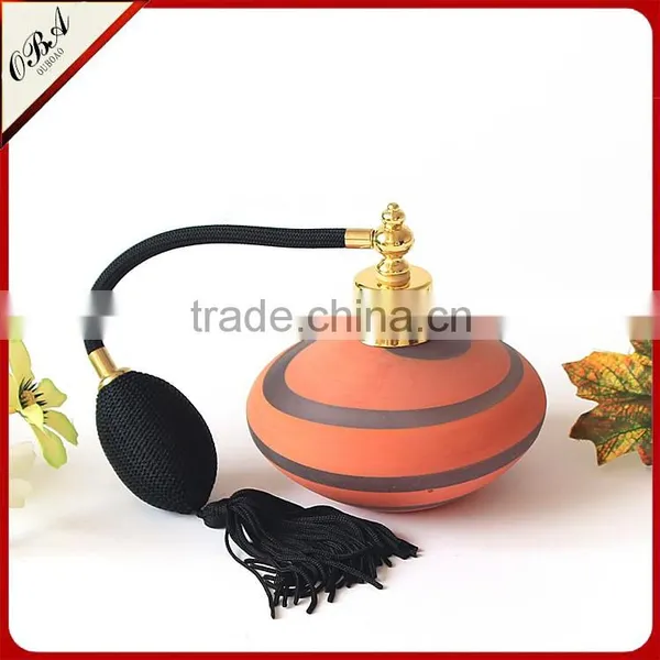OUBOAO Wholesale High-end Fashion Orange Gasbag Spray Pump Glass Perfume Bottle photo-5