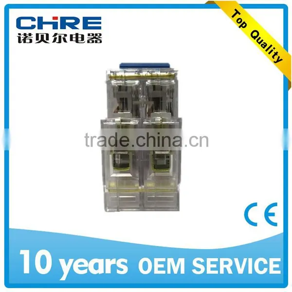 2P Mini Circuit Breaker With Transparent Cover DZ47-63 40-63A photo-3