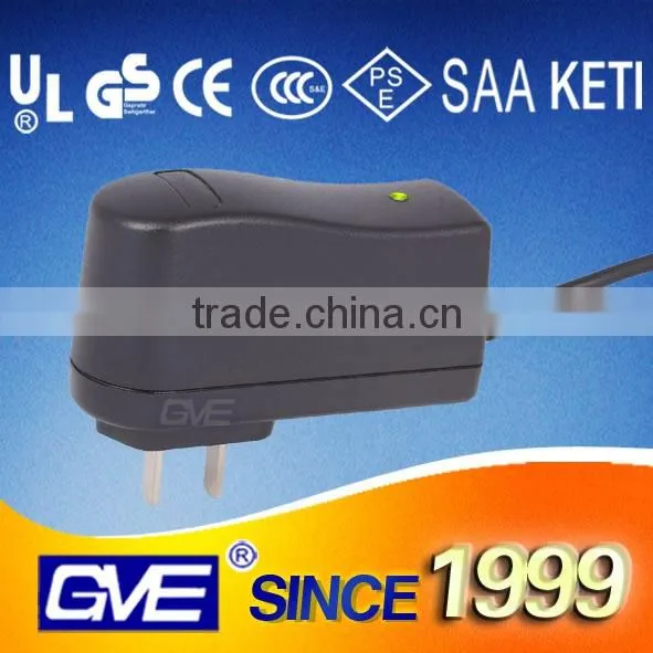 GVE 5v 2a 12v 1a Plug Power Adapter With UL GS Certifications