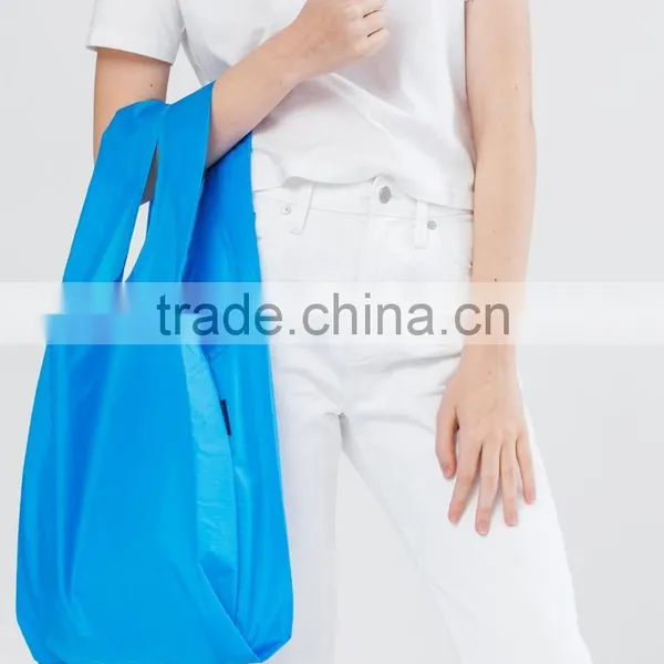 NYLON Reusable Grocery Shopping Bag Ripstop Nylon Tote Foldable Integrated Pouch photo-3