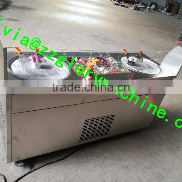 Flat Pan GL-F800N Roll Ice Cream Machine /fried Ice Cream Machine photo-5