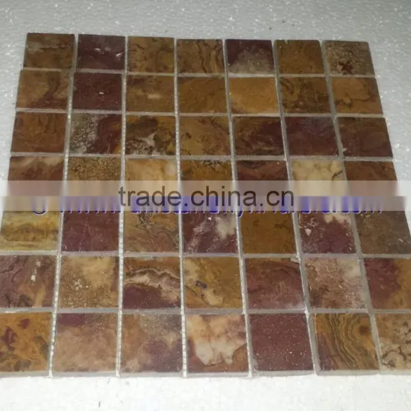 Amazing New Style BROWN GOLDEN ONYX MOSAIC TILES COLLECTIONS photo-3