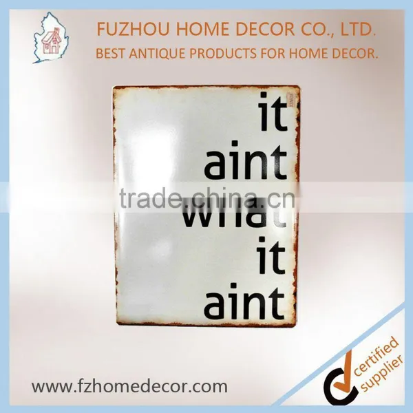 2016 Decorative Custom Made Vintage Tin Metal Signs photo-4