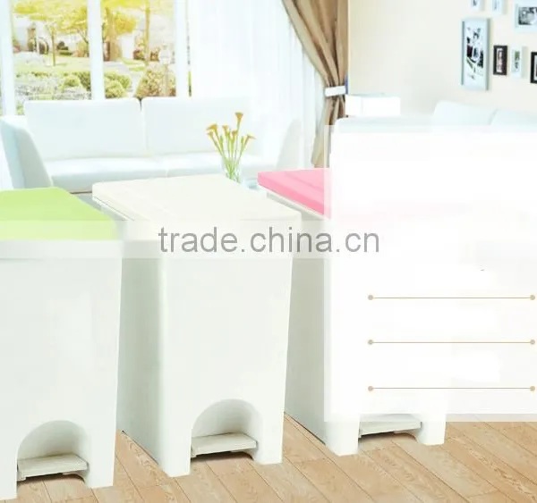 Wholesale Stock Small Order Rectangle Coverd Garbage Can photo-2
