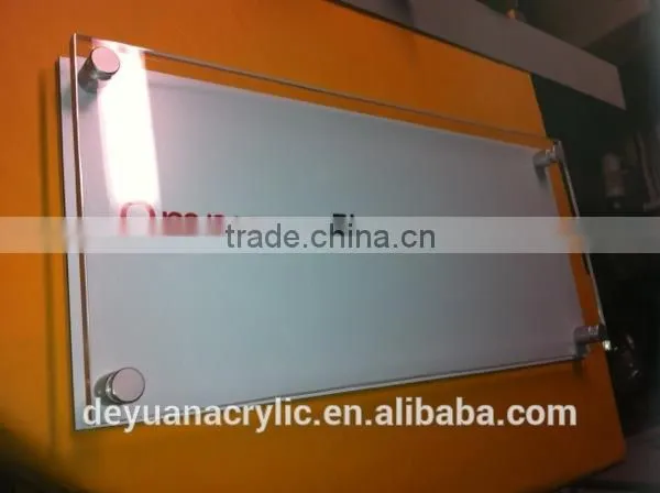High Quality Factory Provide Safety Moulded Acrylic Signage photo-3