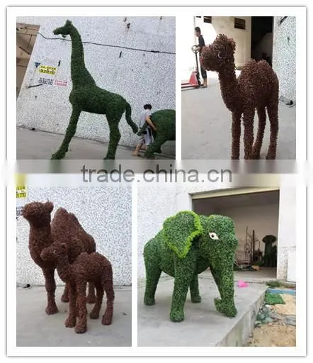 Cheap Wholesale Artificial Green Sculpture Simulation Animal Decoration Plant