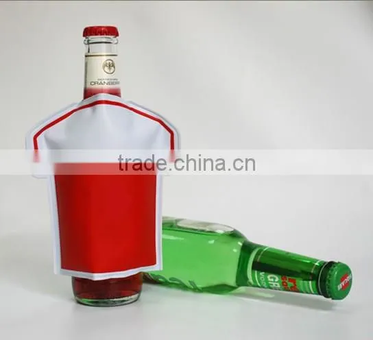 PVC Gel Sports Jacket Can Cooler Football T-shirt Design Wine Bottle Cooler photo-2