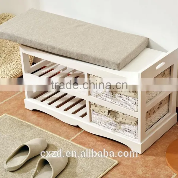 Modern Factory Wooden Shoes-changing Bench photo-4