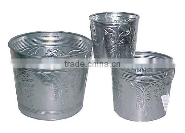 Embossed Iron Planter,Antique Planter,Decorative Planter