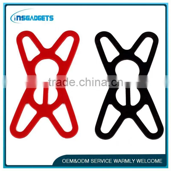 Bike Mount Stand With Silicone Support Band ,h0t083 Safety Band Universal Bicycle Phone Mount photo-2