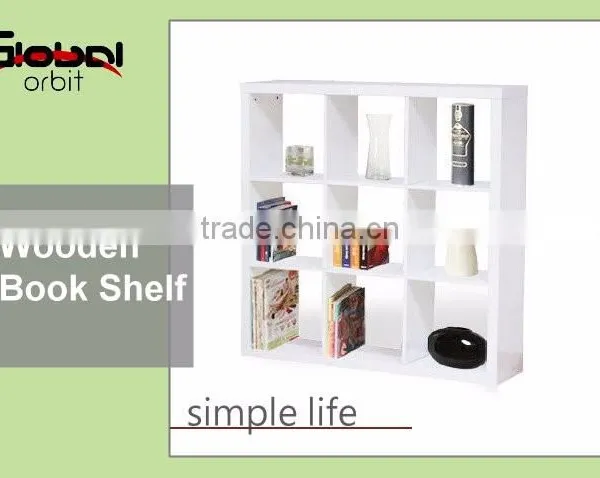 New Design Furniture Storage Wood Bookcase Wooden Book Shelf photo-5