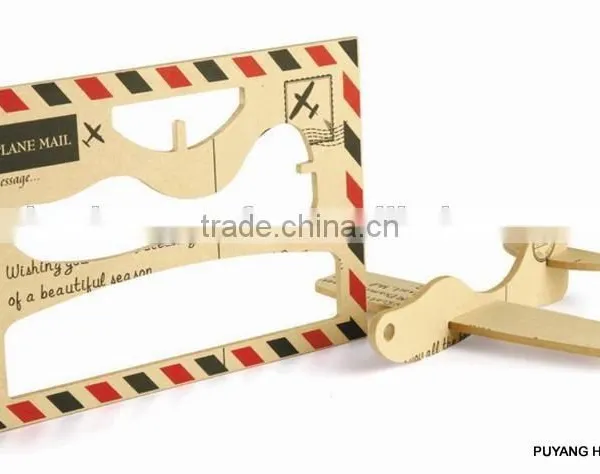 2016 Art Craft Custom Made DIY Wooden Card Wood Crafts/gifts in Laser Cut Engraving photo-2