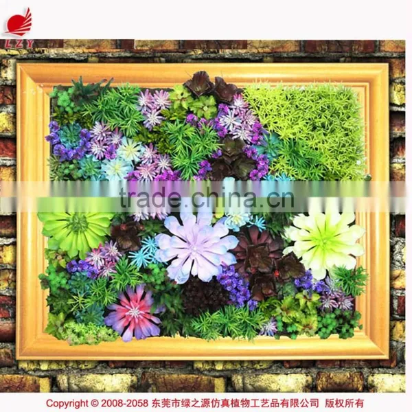 2015 Artificial Vertical Garden Wall Covering Artificial Succulents Plant Wall photo-3