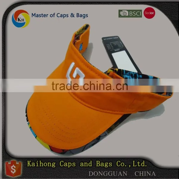 OEM Fashion High Quality Sports Custom Cheap Cotton Sun Visor photo-2