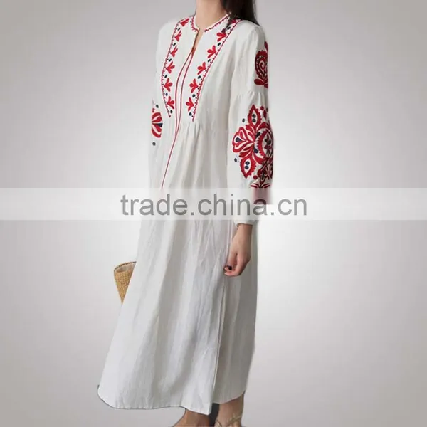 Ladies Branded 2017 Newest Fancy Summer Linen Woman Dress With Sgs Certifaction photo-2