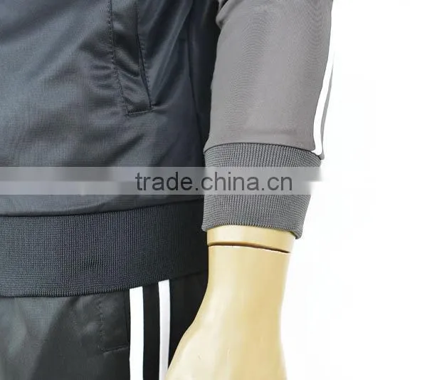 Factory OEM High Quality Sports Sets Polyester Tricot Set With Rib on Collar photo-2