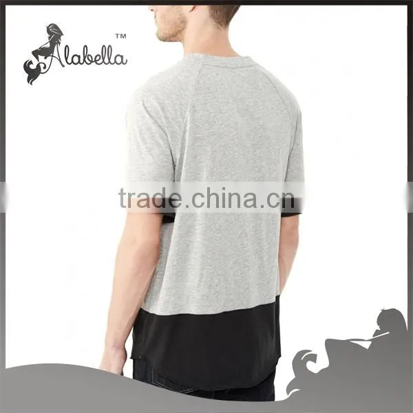 Space Dye Fabric for Light Grey Men's Nylon T-shirt photo-2