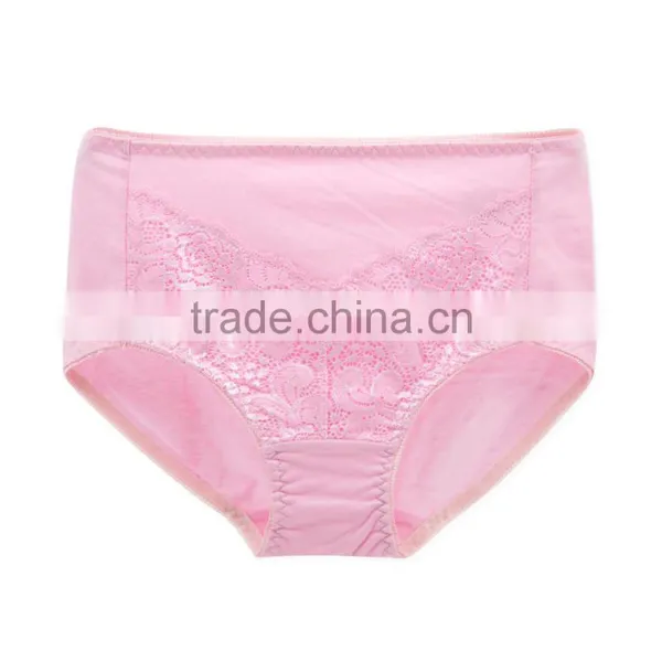 Professional Factory Custom Colorful 95% Cotton 5% Spandex With Lace Sexy Fancy Woman Underwear photo-2