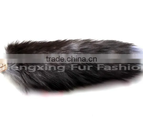 CX-R-17 Fashion Cute Fox Fur Tail Keychain Bags/car Key Chains Accessories photo-4