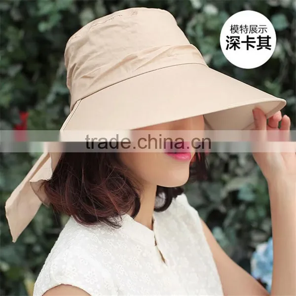 Wholesale Summer Sun Protection Fishing Cap Hat Windproof Sun Hat for Lady photo-5