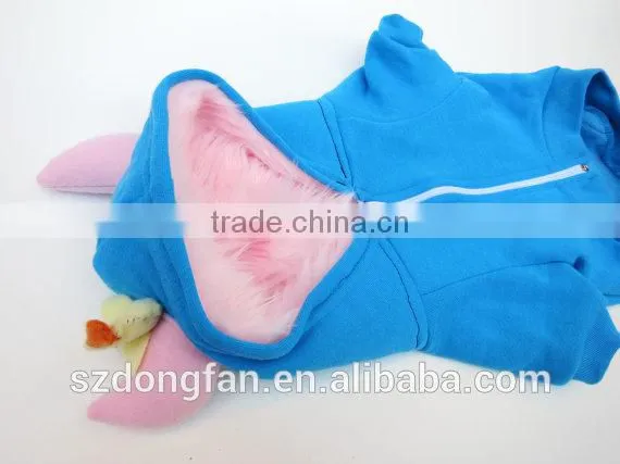 Little Kids Blue Cute Hoodies Dog Monster Hoodie photo-2