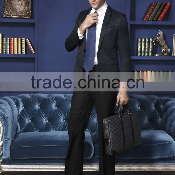 Latest Style Dark Black Men Wedding Suits photo-3