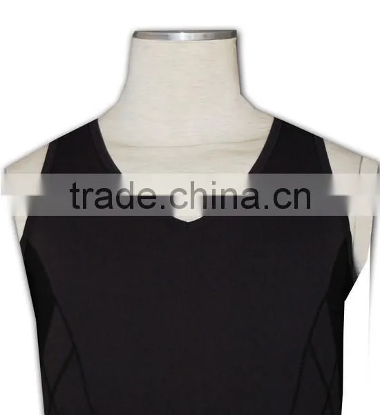 ISO 9001 Audit Factory Black Plain Mesh Design Gym Vest photo-5
