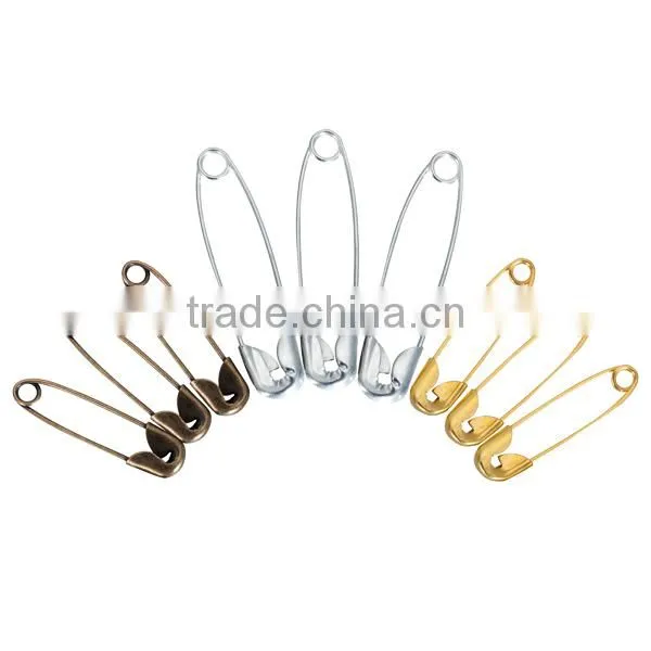 Decorative Silver Locking Safety Pins for Clothes photo-4