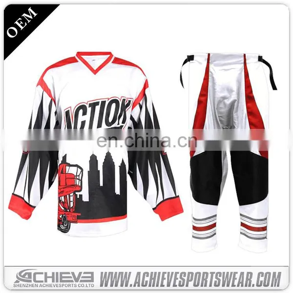 Custom Unique Canada Ice Hockey Jerseys, Wholesale Sublimation Blank Ice Hockey Jerseys photo-3