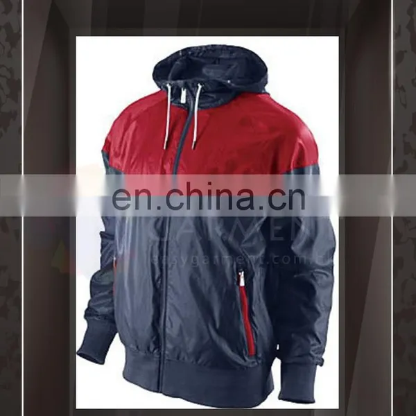 OEM Design Hot Sales Outdoor Waterproof Zip Contrast Color Logo Printing Women Sport Winbreaker