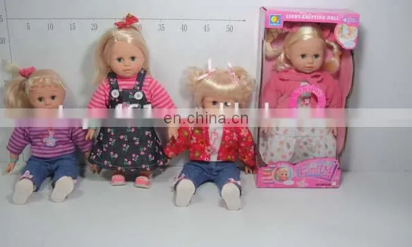 12 "music Flash Walking Doll With a Shopping Cart,lovely Baby Toy Dolls With Smell photo-5