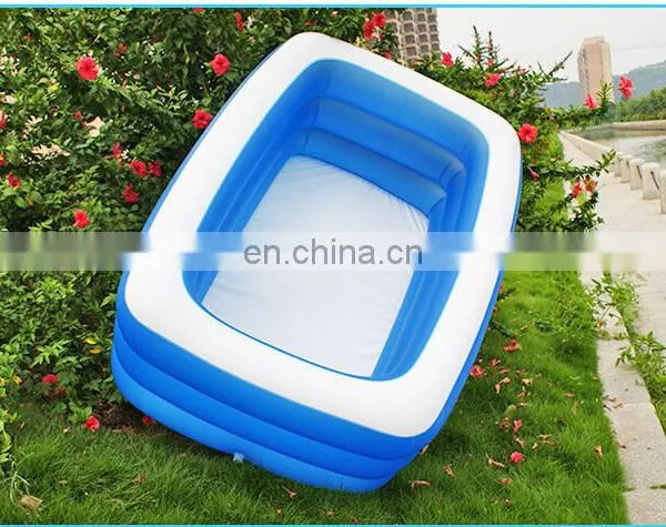SUNWAY High Quality PVC Above Ground Removeable Square Adult Kids Inflatable Swimming Pool Durable Pvc Inflatable Swimming Pool photo-2