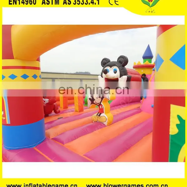 Guangzhou Manufacturer Produces Commercial Inflatable Bouncer Castle for Kids Mickey Mouse Inflatable Bounce House for Sale photo-6