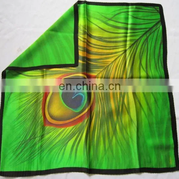 2015 Hot Sale New Trend Digital Print Custom Design Silk Scarf photo-2