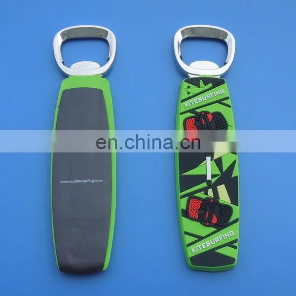 Kite-surfing 3D Logo Design Rubber Bottle Opener With Magnet