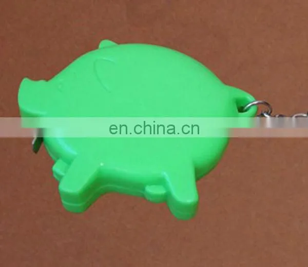 Plastic Mini Oval Shape Tape Measure Keychain photo-2
