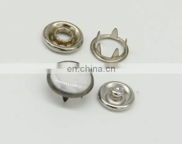 Fashion Brass Cap Prong Ring Snap Button, Stainless Steel Snappet-prong Button Five Prong Snap Button photo-2