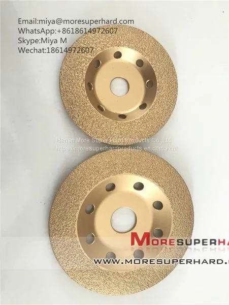 Vacuum Brazed Diamond Grinding Disc for Grinding Marble,ceramic,FRP Miya@moresuperhard.com photo-4