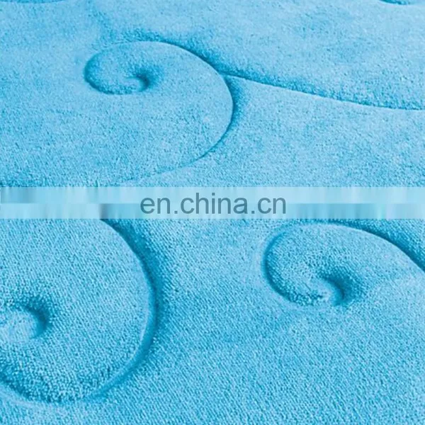 Custom Comfortable 2 Pcs Pack Indoor Non Slip Toilet Shower Memory Foam Bathroom Bath Rug Mat Set photo-2