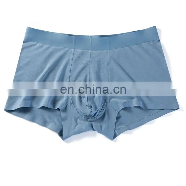 Men's Boxer Briefs Breathable Comfort No Ride-up Modal Spandex Mid-waist Seamless Underwear photo-3