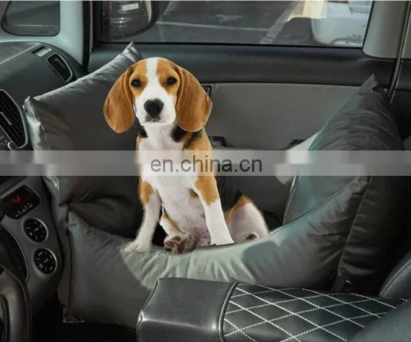 Luxury Dog Car Seat Pet Booster Seat Waterproof Travel Dog Bed Safety Pet Carrier With Handle photo-2