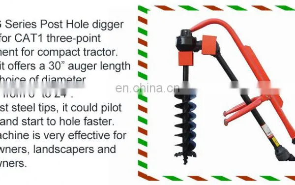 Good Quality Tractor PTO 3 Point Rear Mounted Post Hole Digger for Sale photo-6