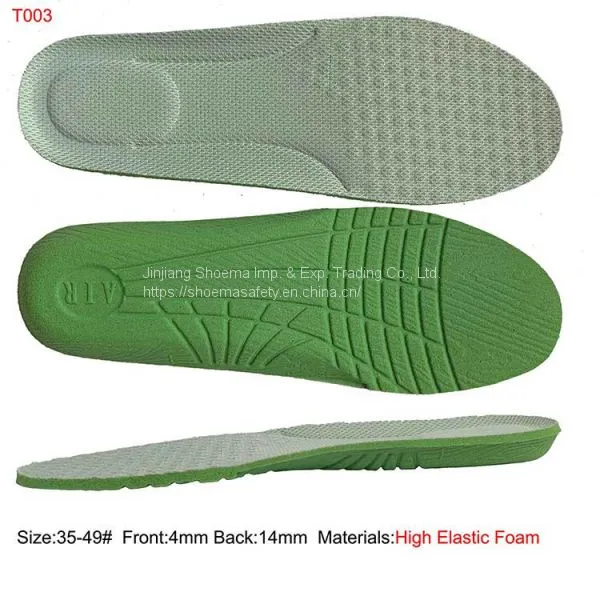 High Elastic Foam Fshoe Insoles for Protective Safety Shoes