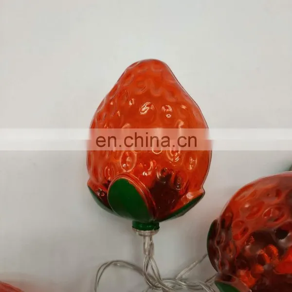 10 LED Fruit Strawberry Design Soft PVC Wire String Light photo-6