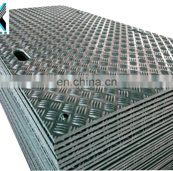Hdpe Temporary Floor Protection Mats/track Road Construction Matte Plastic Polyethylene Anti-skid Temporary 4x8 Plastic Mats photo-4