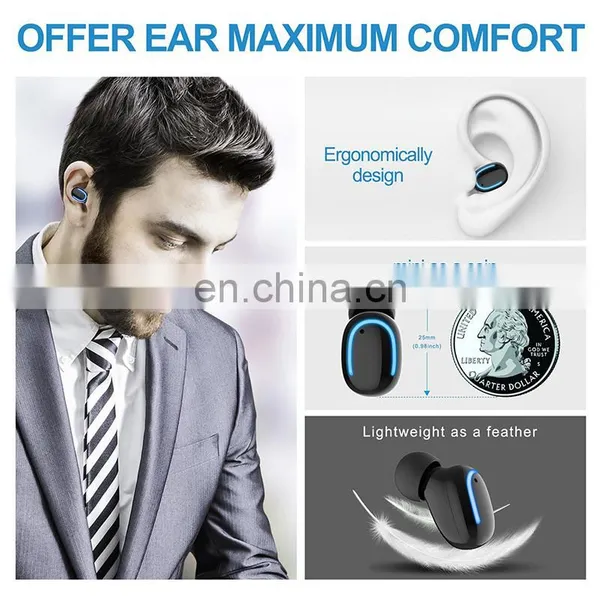 Earphone Headphone Version 5.0 High Quality 2021 Amazon Top Seller Wholesale Cellphone Headset Earbuds Wireless Stereo Earphone photo-4
